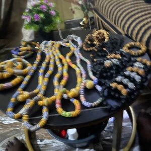 Colorful Beaded Necklace Set